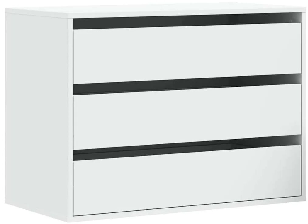 vidaXL Συρταριέρα Γωανική Λευκή 80x41x58 εκ. από Επεξεργασμένο Ξύλο