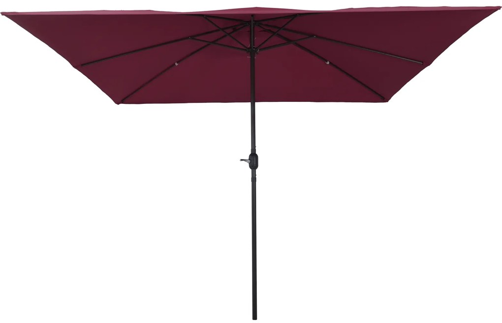 vidaXL Τετράγωνη Κηπογαλιά 295 x 245 cm, Βουργουνδί Καφέ