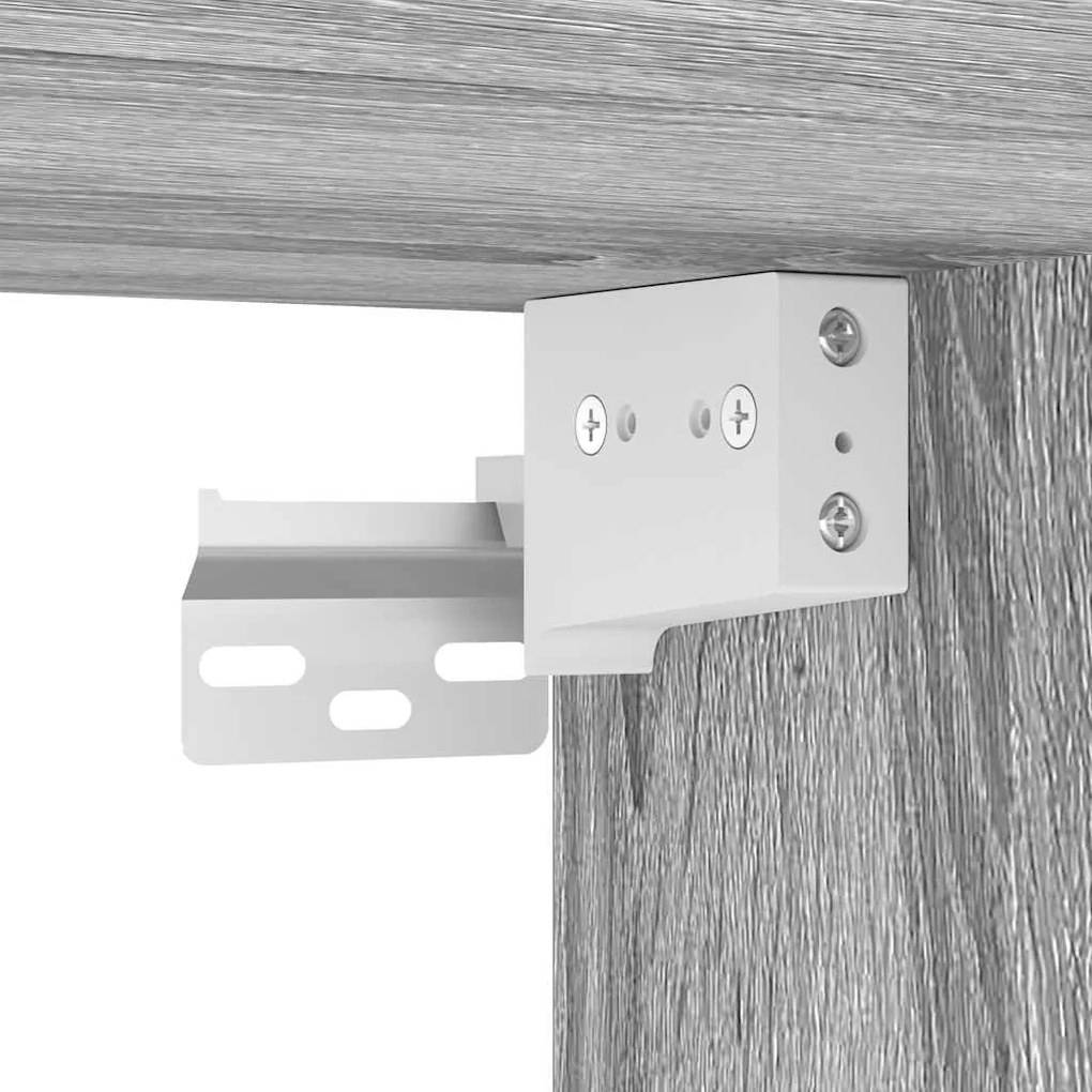 Κομοδίνα Επιτοίχια Γκρι Sonoma 45x26x28,5 εκ. - Γκρι