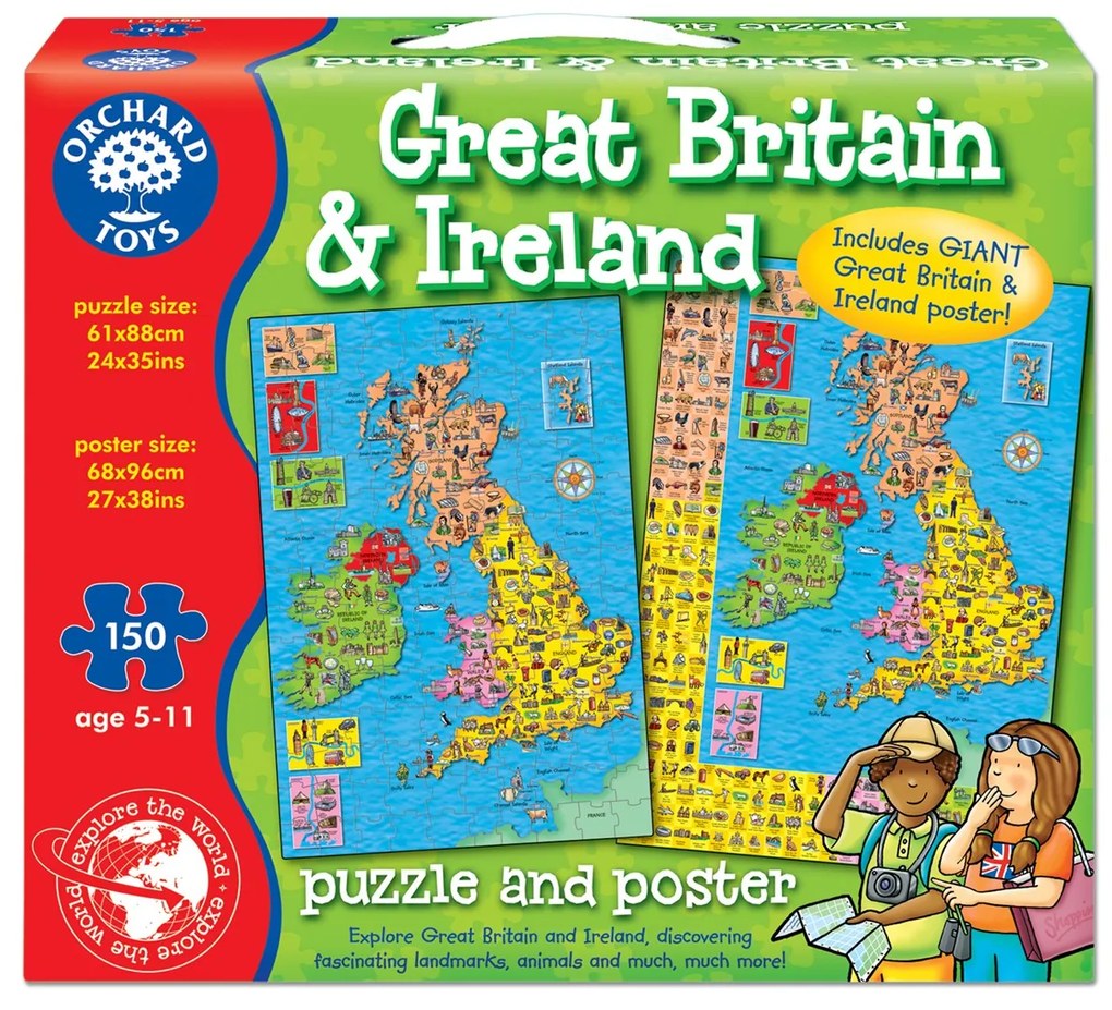 Great Britain + Ireland Puzzle Orchard Toys