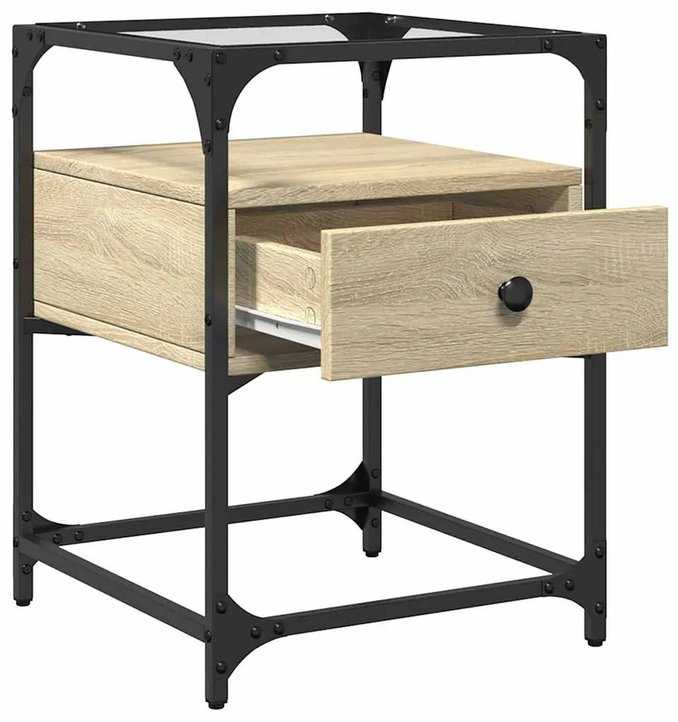 vidaXL Κομοδίνο Sonoma Δρυς 40x40x55 εκ. από Επεξεργασμένο Ξύλο