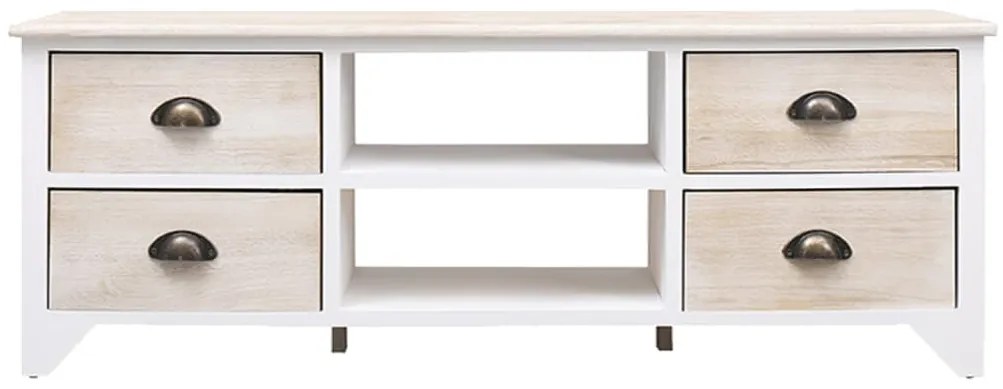 vidaXL Έπιπλο Τηλεόρασης 108 x 30 x 40 εκ. από Μασίφ Ξύλο Παυλώνιας