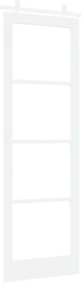 vidaXL Συρόμενη Πόρτα Χειροκίνητος Λευκό 78 x 232 cm Ξύλο και μέταλλο
