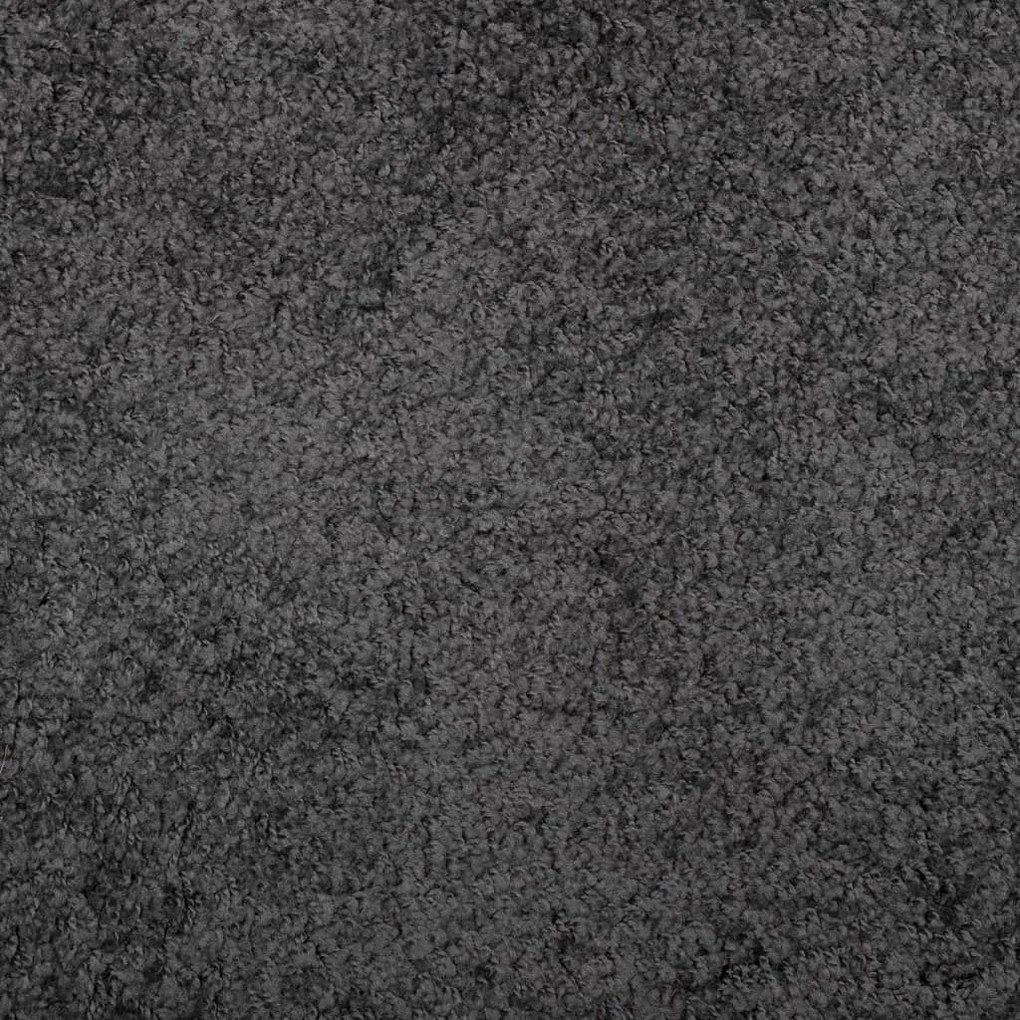 Χαλί Shaggy με Ψηλό Πέλος Μοντέρνο Ανθρακί 80x250 εκ. - Ανθρακί