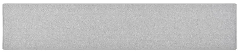 vidaXL Χαλί Διάδρομος Ανοιχτό Γκρι 80 x 400 εκ.