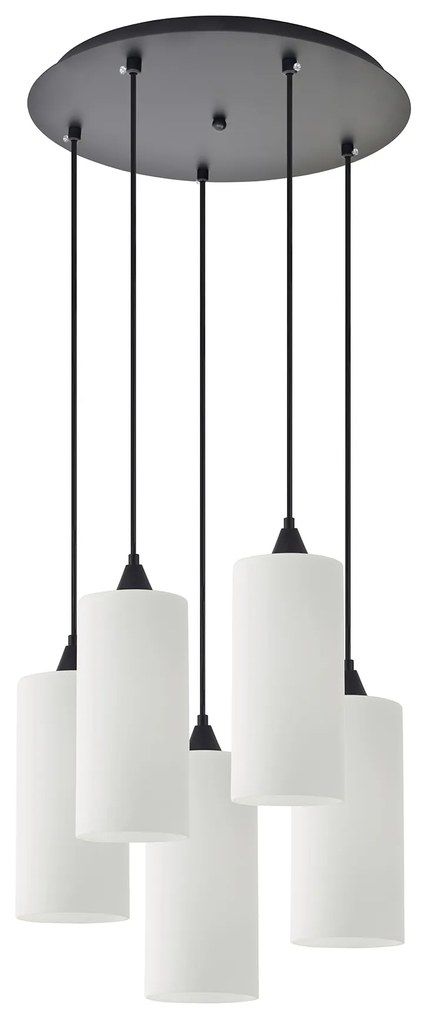 Φωτιστικό Οροφής SE21-BL-4-5BL-GL3 ADEPT TUBE  Pendant White Glass+ - 51W - 100W - 77-9005