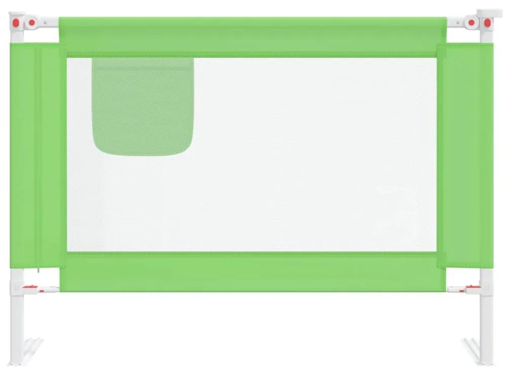 vidaXL Μπάρα Κρεβατιού Προστατευτική Πράσινη 90 x 25 εκ. Υφασμάτινη