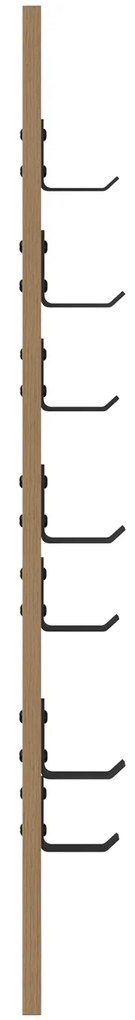 vidaXL Τοίχου Κρεμάστρα Επιτοίχιο artisan δρυς 30 x 1.5 x 80 εκ.