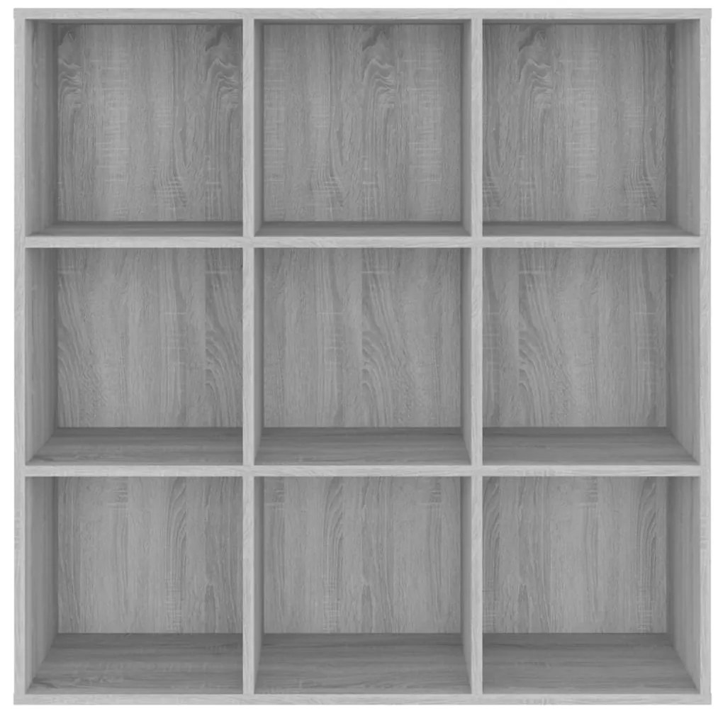 vidaXL Βιβλιοθήκη Γκρι Sonoma 98 x 29 x 97,5 εκ.