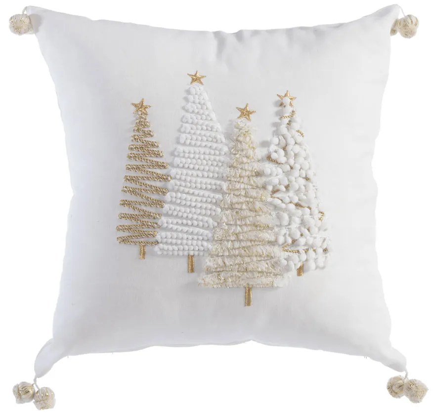Χριστουγεννιάτικο Μαξιλάρι (45x45) Nef-Nef Homeware Gold Trees