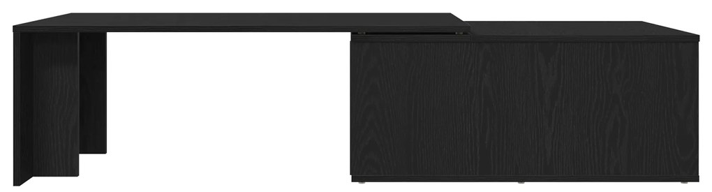 vidaXL Τραπεζάκι Σαλονιού Μαύρο Δρυς 150x50x35 εκ. Φτιαγμένο από Μηχανικό Ξύλο
