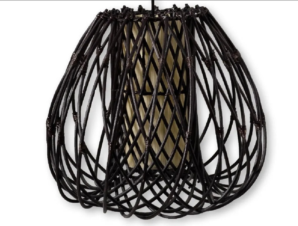 Ceiling Light S Line 40cm Κρεμαστό Rattan Χειροποίητο KA.04-0071