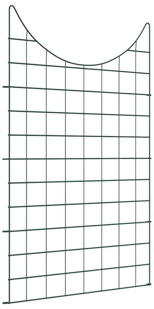vidaXL Σετ φράχτη για λιμνούλες 8 pcs Πράσινο 50 x 80 cm Ατσάλι
