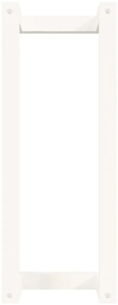 vidaXL Πετσετοκρεμάστρα Λευκή 23x18x60 εκ. από Μασίφ Ξύλο Πεύκου