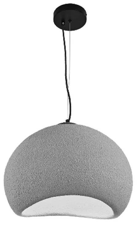 Φωτιστικό Οροφής Κρεμαστό 4053-D Fiberglass 1xE27 30cm Grey Inlight