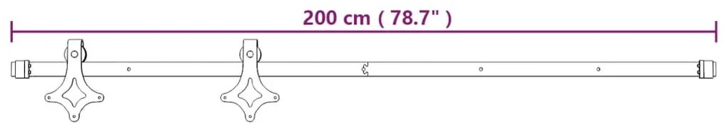 ΣΥΡΟΜΕΝΗ ΜΕΣΟΠΟΡΤΑ ΜΕ ΜΗΧΑΝΙΣΜΟ 70 X 210 ΕΚ. ΜΑΣΙΦ ΞΥΛΟ ΠΕΥΚΟΥ 3203151