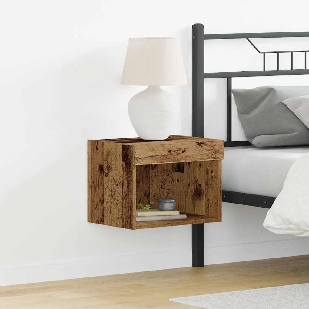 Σετ επίπλου τηλεόρασης 2 pcs Παλιό Ξύλο 40 x 30 x 30 εκ