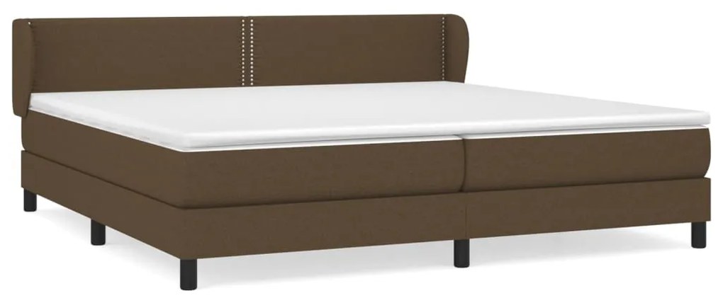 ΚΡΕΒΑΤΙ BOXSPRING ΜΕ ΣΤΡΩΜΑ ΣΚΟΥΡΟ ΚΑΦΕ 200X200 ΕΚ. ΥΦΑΣΜΑΤΙΝΟ 3126192