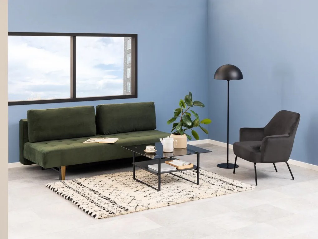 Πολυθρόνα Oakland 525, Γκρι, 83x75x75cm, Ταπισερί, Πόδια: Μεταλλικά