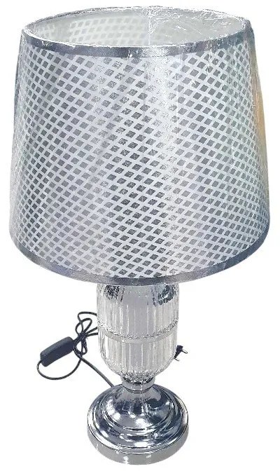 Επιτραπέζιο Φωτιστικό - Πορτατίφ Ασημί