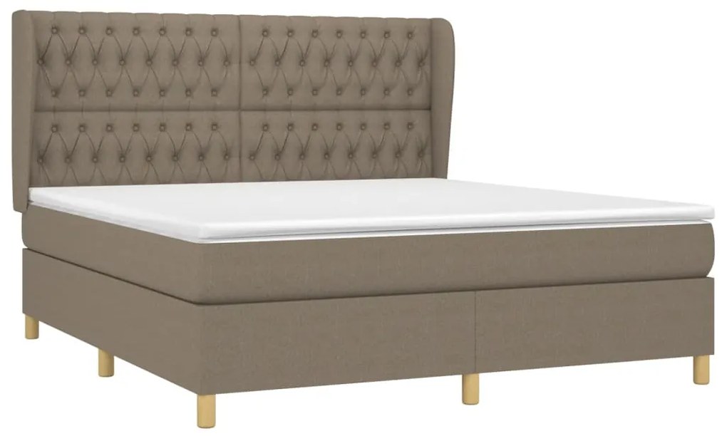 ΚΡΕΒΑΤΙ BOXSPRING ΜΕ ΣΤΡΩΜΑ TAUPE 180X200 ΕΚ. ΥΦΑΣΜΑΤΙΝΟ 3128785