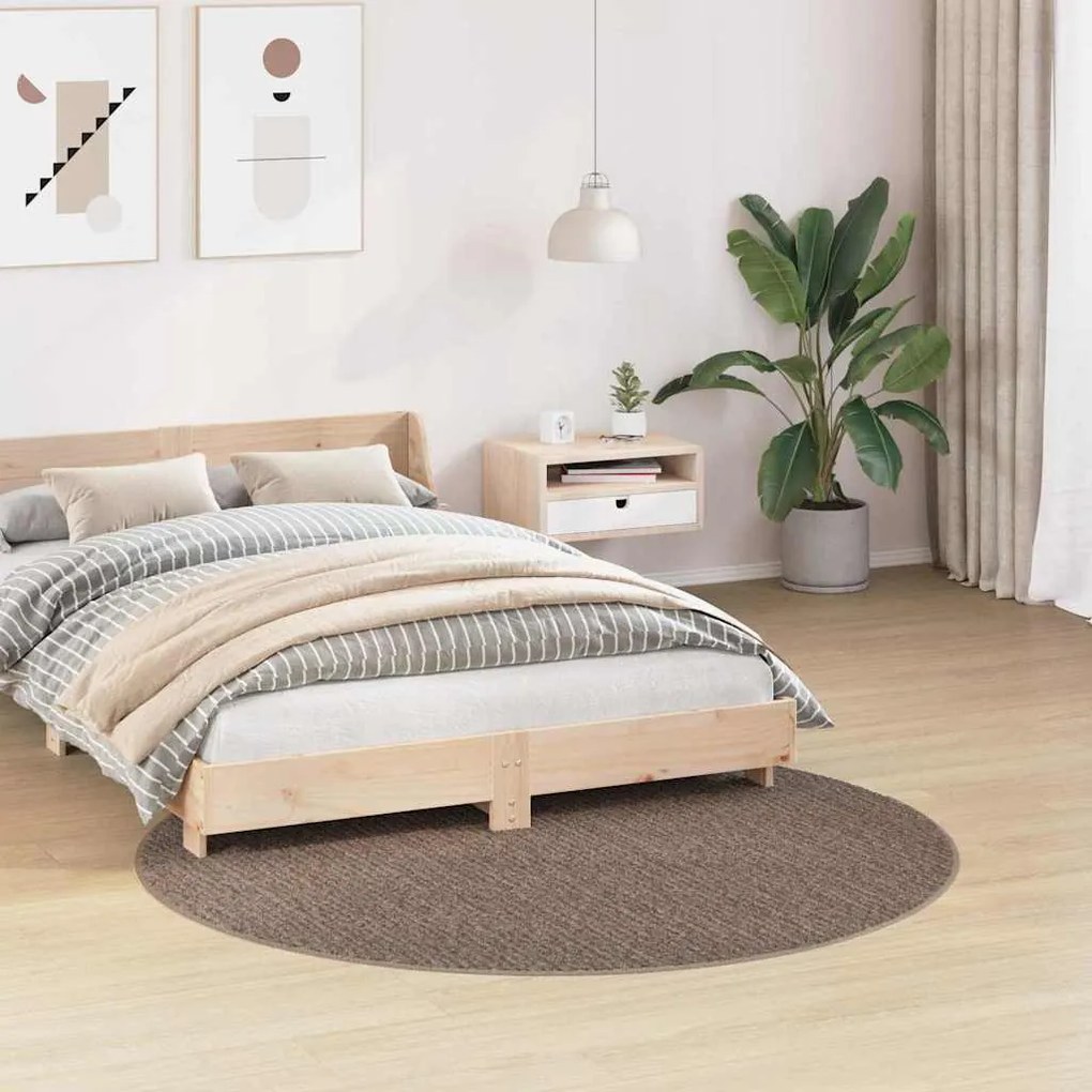 vidaXL Χαλί Καφέ 160 x 160 cm Πολυπροπυλένιο