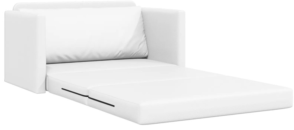 vidaXL Καναπές Κρεβάτι 2-σε-1 Λευκό 124x71x78 cm Τεχνητό Δέρμα
