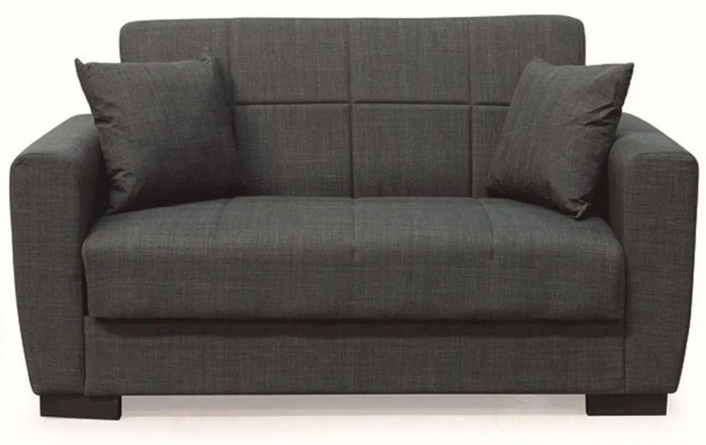 Καναπές-Κρεβάτι Διθέσιος Anima 40.0306 150x80x75/125x100cm Dark Grey Zita Plus