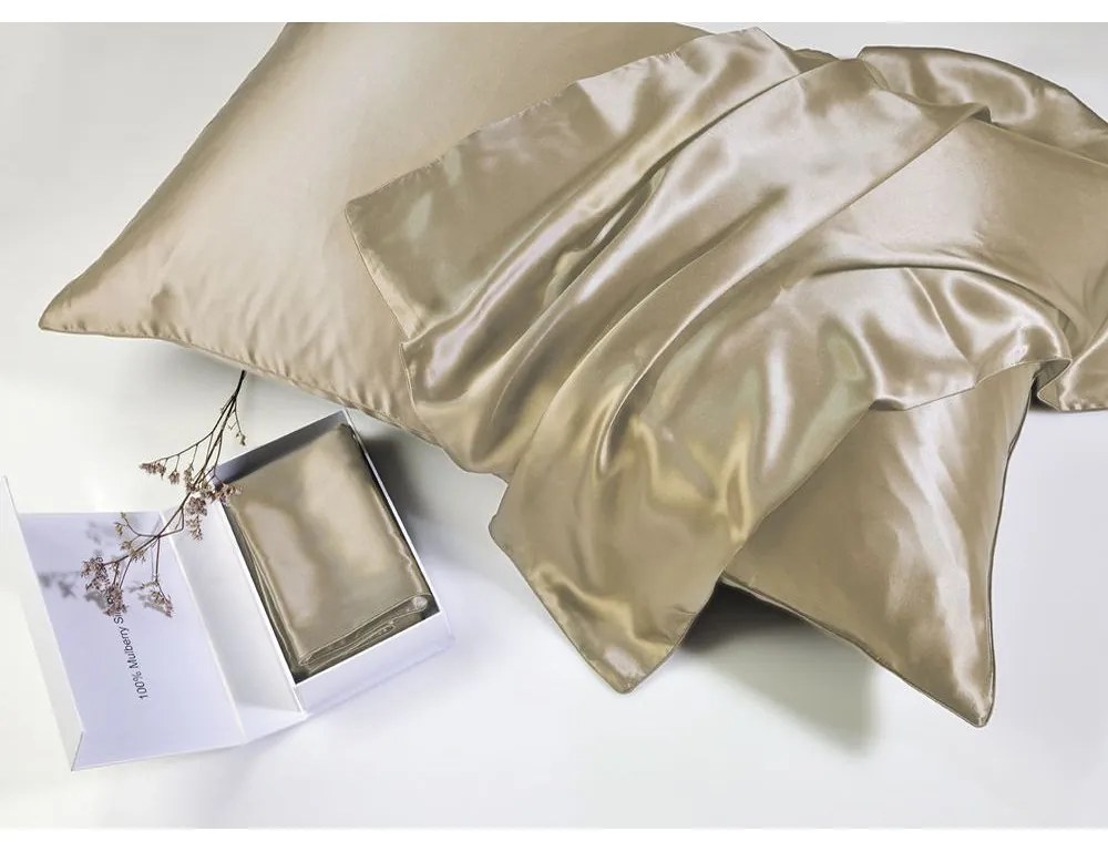 Μαξιλαροθήκη Mulberry Silk 41-0847 Champagne Down Town 50X76 Silk