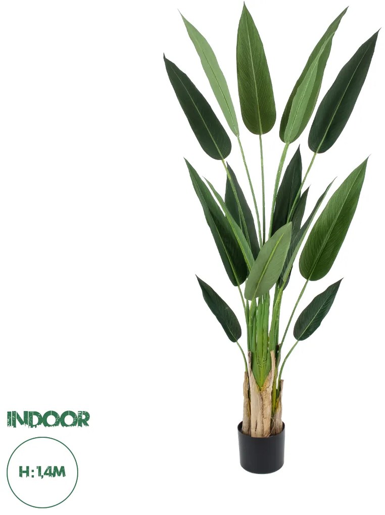 20029 GloboStar® Artificial Garden STRELITZIA 20029 Τεχνητό Διακοσμητικό Φυτό Στρελίτσια - Πουλί του Παραδείσου Υ140cm