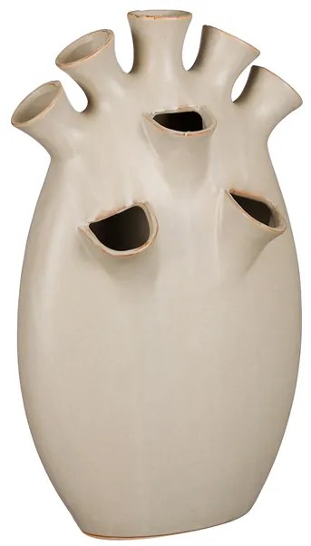 ΒΑΖΟ ΜΕ ΥΠΟΔΟΧΕΣ ΓΚΡΙ Saul tulip ΚΕΡΑΜΙΚΟ l25xw15,5xh42cm