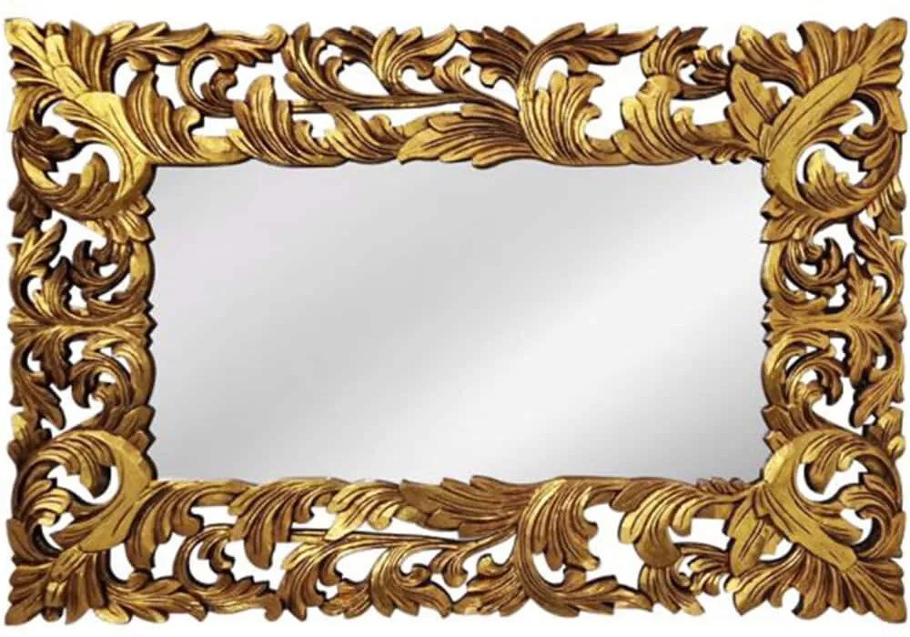 Καθρέπτης Τοίχου Mirroki 667-4039-A 120x90cm Gold Artekko Ξύλο