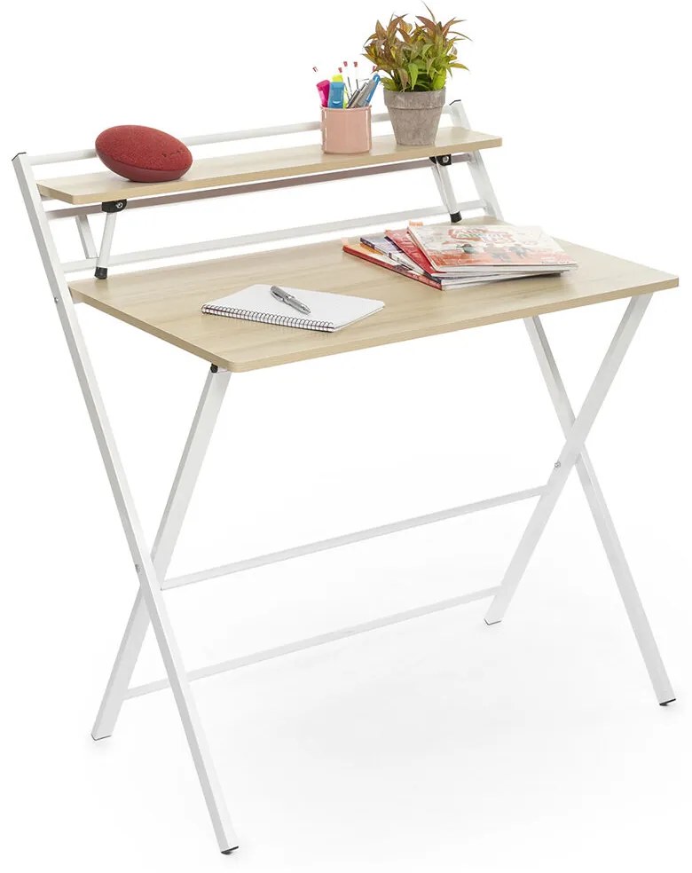 Πτυσσόμενο Γραφείο με Ράφι Tablezy InnovaGoods