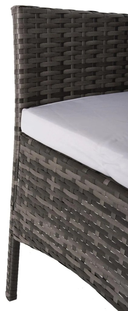 Σετ Κήπου Σαλόνι STASIA 4 τεμ Συνθετικό Rattan Γκρί με Μπέζ Μαξιλάρια