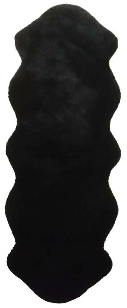 Χαλί Διαδρόμου Γούνινο (80x200) New Plan Puffy FC9 Black