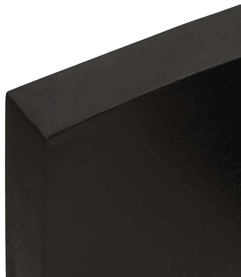 vidaXL Πάγκος Μπάνιου Σκούρο Καφέ 100x40x(2-6) εκ. Επεξεργ. Μασίφ Ξύλο