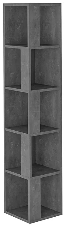 Βιβλιoθήκη στήλη Raphael pakoworld γκρι antique 31,5x31,5x159εκ