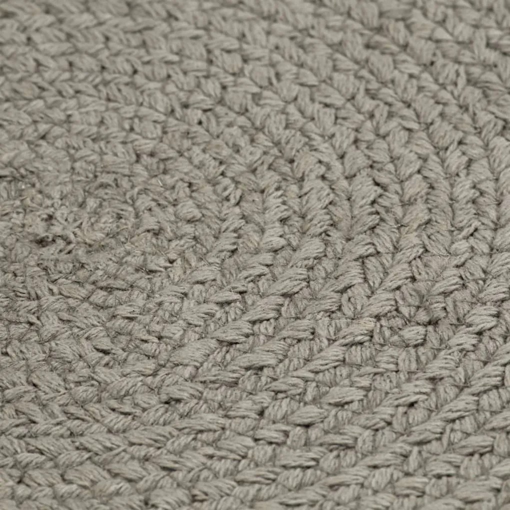 vidaXL Σουπλά Στρογγυλά Απλά 6 τεμ. Γκρι 38 εκ. Βαμβακερά