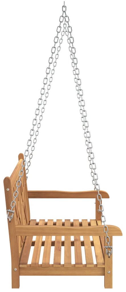 vidaXL Πάγκος Κούνια Other Καφέ 114 x 60 x 64 cm Μασίφ ξύλο teak