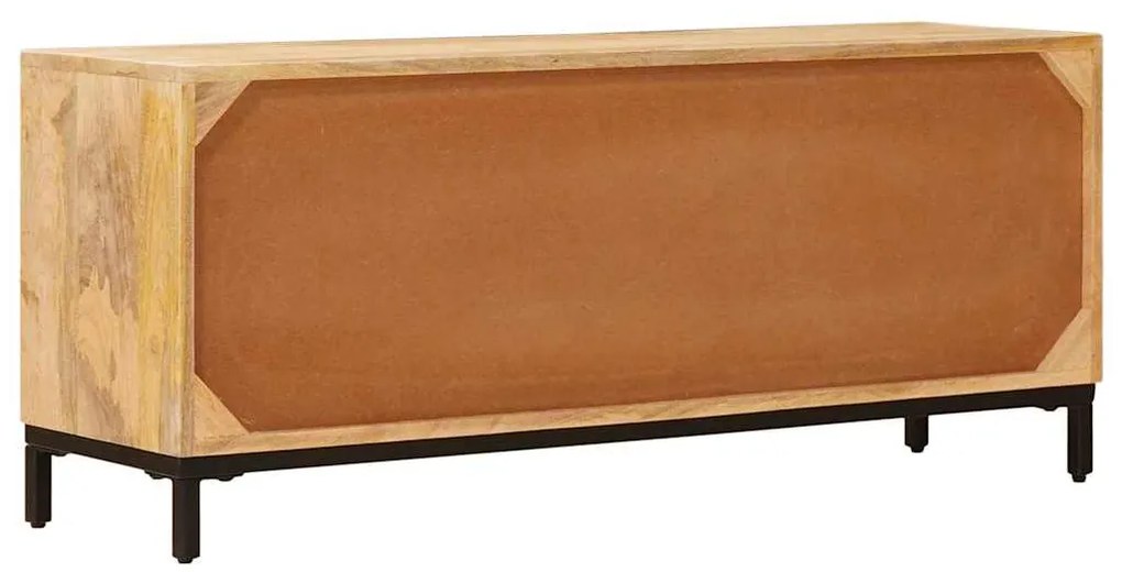 vidaXL Βάσεις Τηλεόρασης Καφέ 110 x 30 x 46 εκ. Στερεό ξύλο μάνγκο