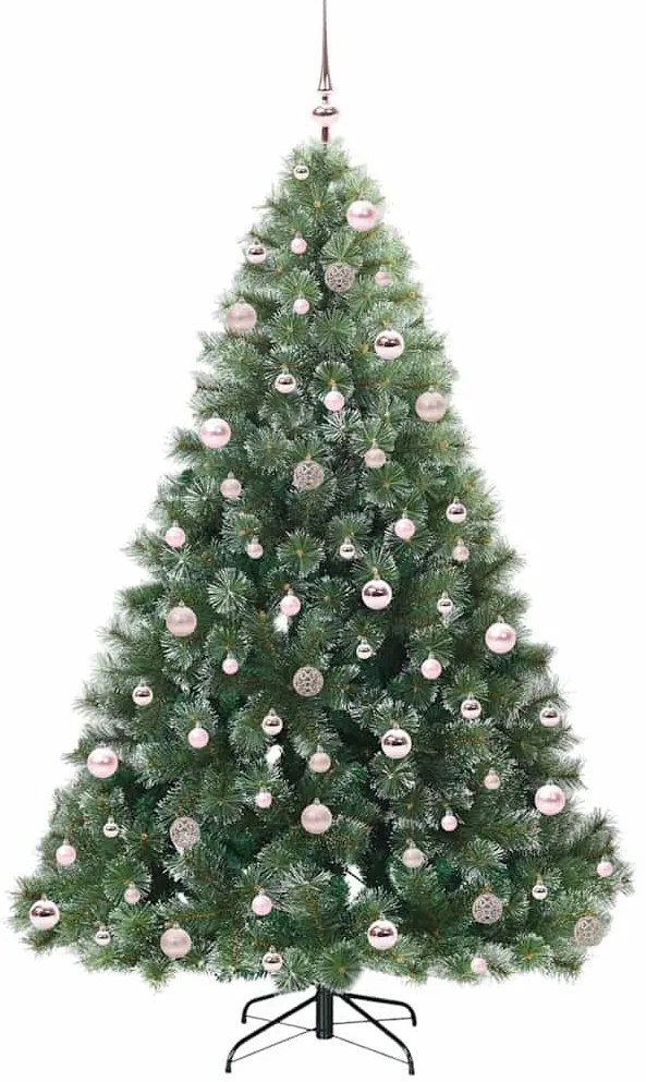 vidaXL Τεχνητό Χριστουγεννιάτικο Δέντρο Πράσινο 210 cm ΠΕ και PVC