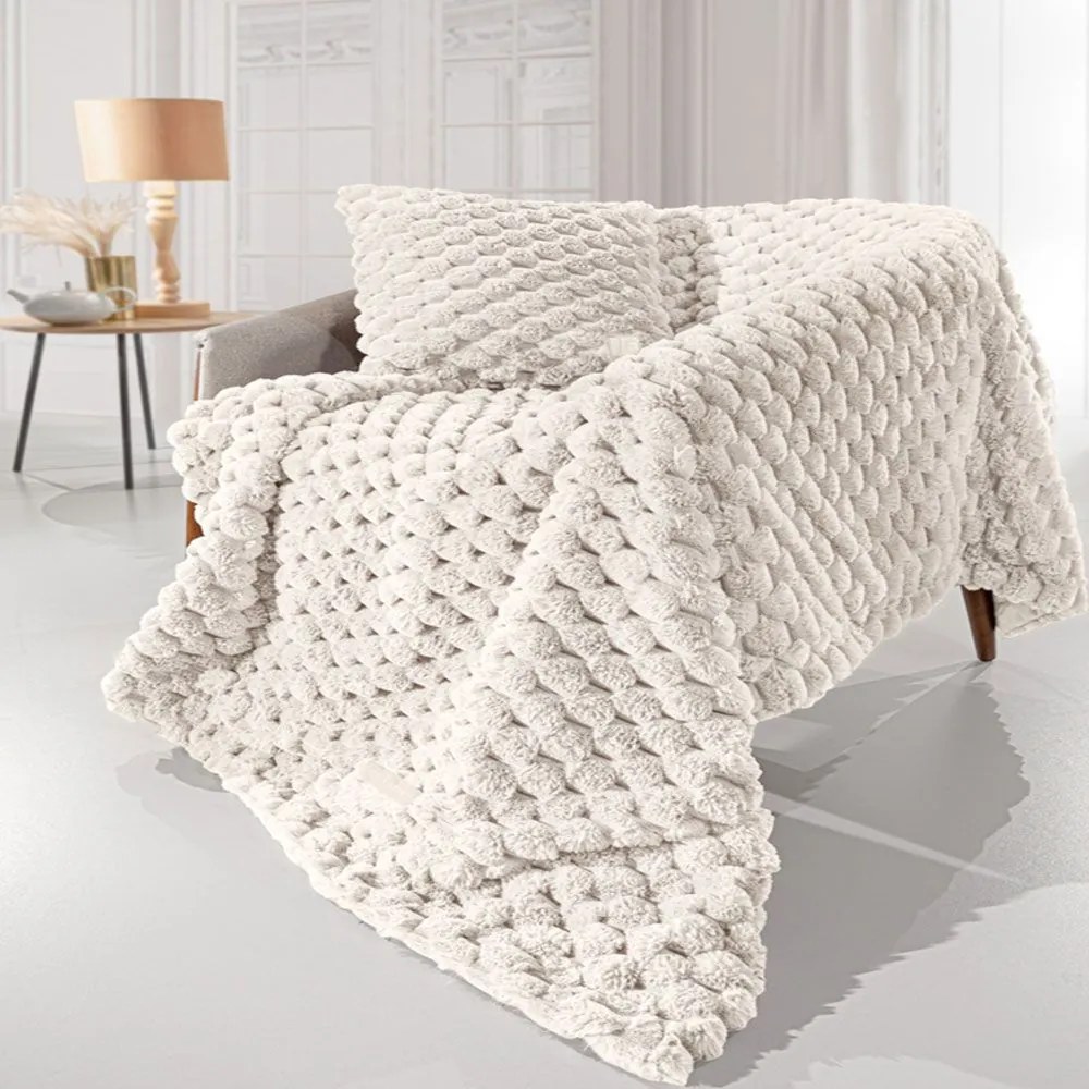 Ριχτάρι Elixir (Σετ 2τμχ) Ivory Guy Laroche Armchair 120x160cm Πολυέστερ