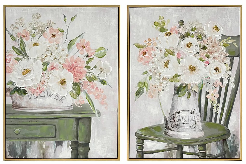 Καμβάς DKD Home Decor πολυστερίνη Καμβάς 60 x 3,5 x 80 cm
