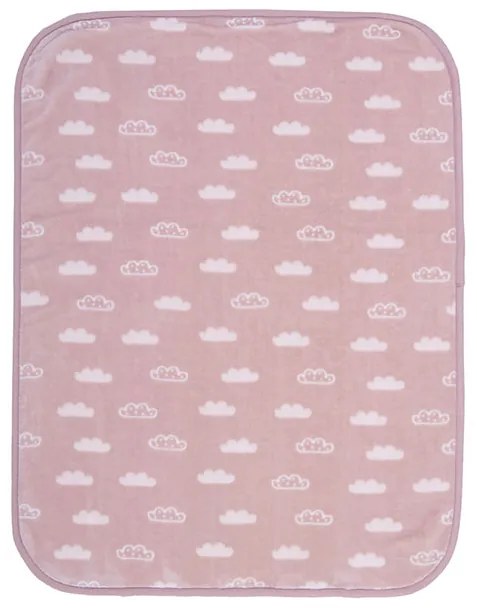 Βρεφική Κουβέρτα Αγκαλιάς Clouds Pink 75x100 Nef-Nef Homeware