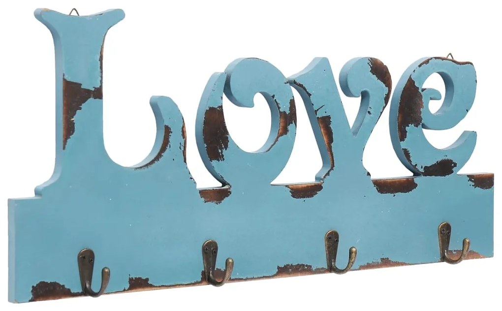 vidaXL Κρεμάστρα Τοίχου «LOVE» 50 x 23 εκ.