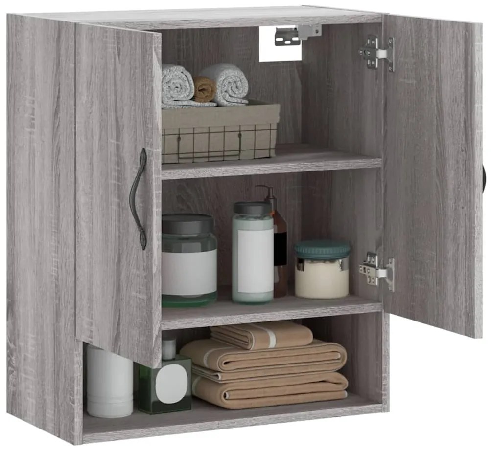 vidaXL Ντουλάπι Τοίχου Γκρι Sonoma 60 x 31 x 70 εκ. από Επεξεργ. Ξύλο