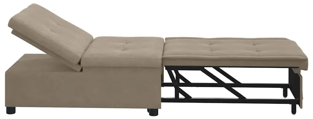 vidaXL Κρεβάτι καναπές με μαξιλάρι Taupe 67 x 194 x 82 εκ Κόντρα πλακέ