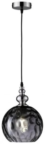 Κρεμαστό Φωτιστικό Uller γυάλινο από τη Fischer Honsel-69566-Φιμέ/Smoke 69566