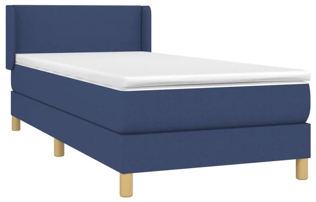 ΚΡΕΒΑΤΙ BOXSPRING ΜΕ ΣΤΡΩΜΑ ΜΠΛΕ 90X190 ΕΚ.ΥΦΑΣΜΑΤΙΝΟ 3130079