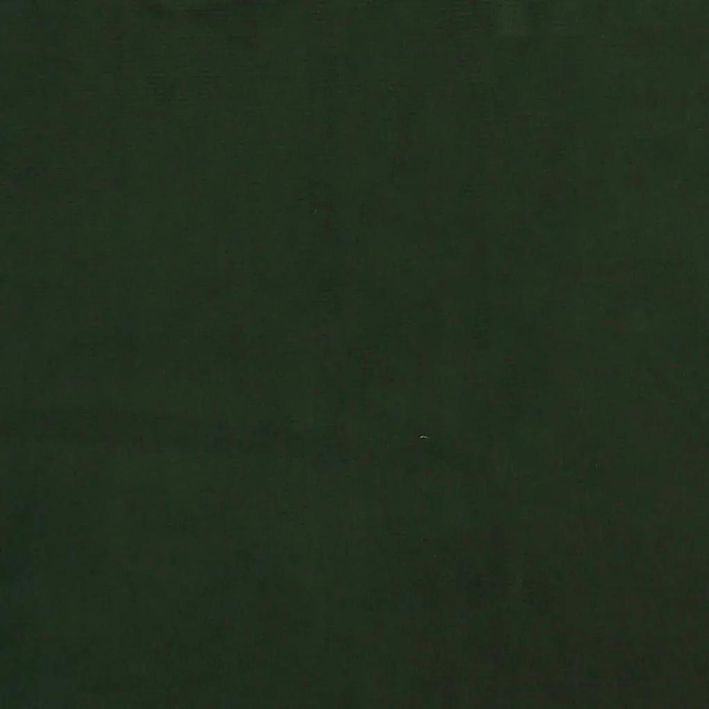 Κουνιστή Πολυθρόνα Σκούρο Πράσινο Βελούδινη με Σκαμπό - Πράσινο